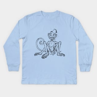 Mike the monkey Kids Long Sleeve T-Shirt